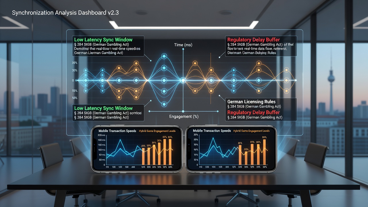 Diagramme zeigen Synchronisation von Transaktionsgeschwindigkeiten mit Engagement-Metriken in mobilen Hybrid-Games unter deutschen Vorschriften