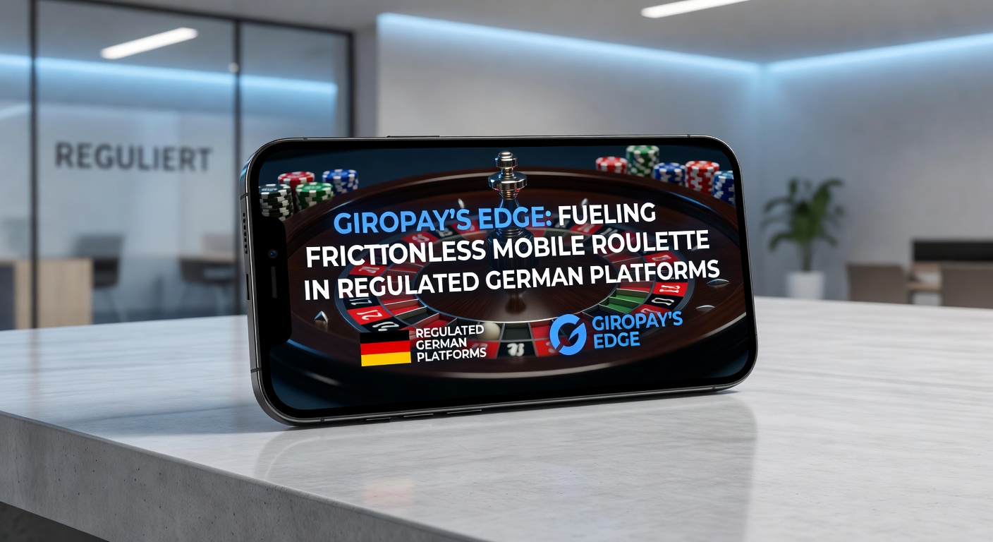 Giropay-Zahlungsoberfläche integriert in ein mobiles Roulette-Spiel auf einer regulierten deutschen Casino-Plattform, das schnelle und sichere Transaktionen zeigt