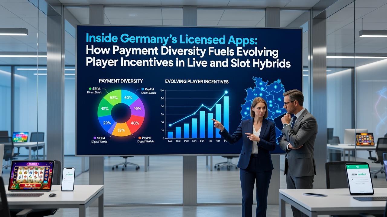 Übersicht über lizenzierte deutsche Casino-Apps mit diversen Zahlungsmethoden und hybriden Spielformaten