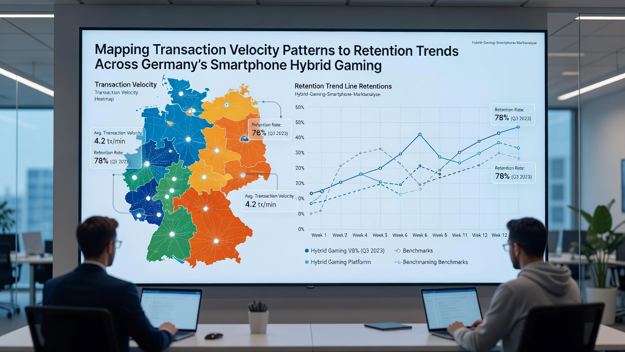 Diagramme zur Korrelation von Transaktionsgeschwindigkeit und Nutzerretention in Gaming-Apps