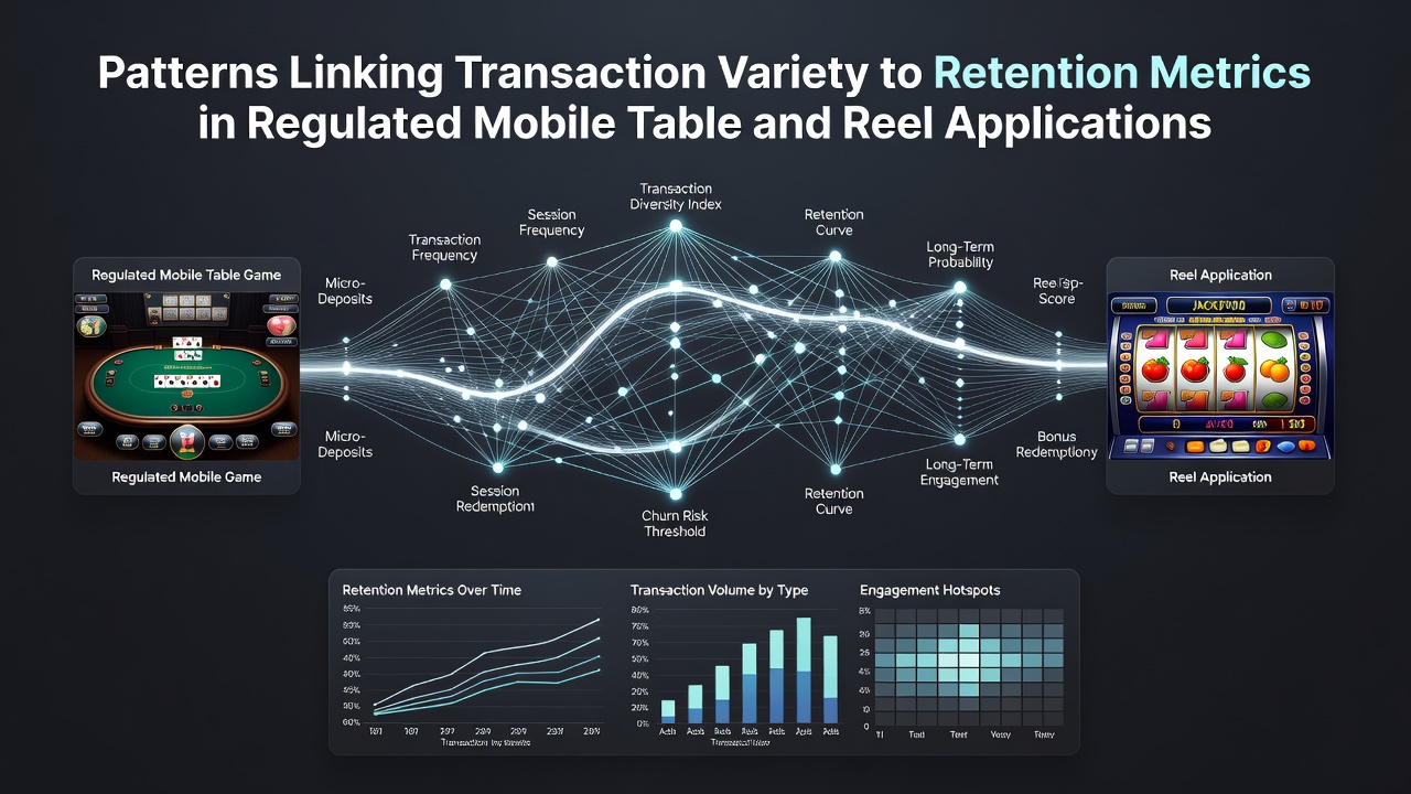Visualisierung von Bindungsraten durch Transaktionsoptionen in mobilen Gaming-Apps